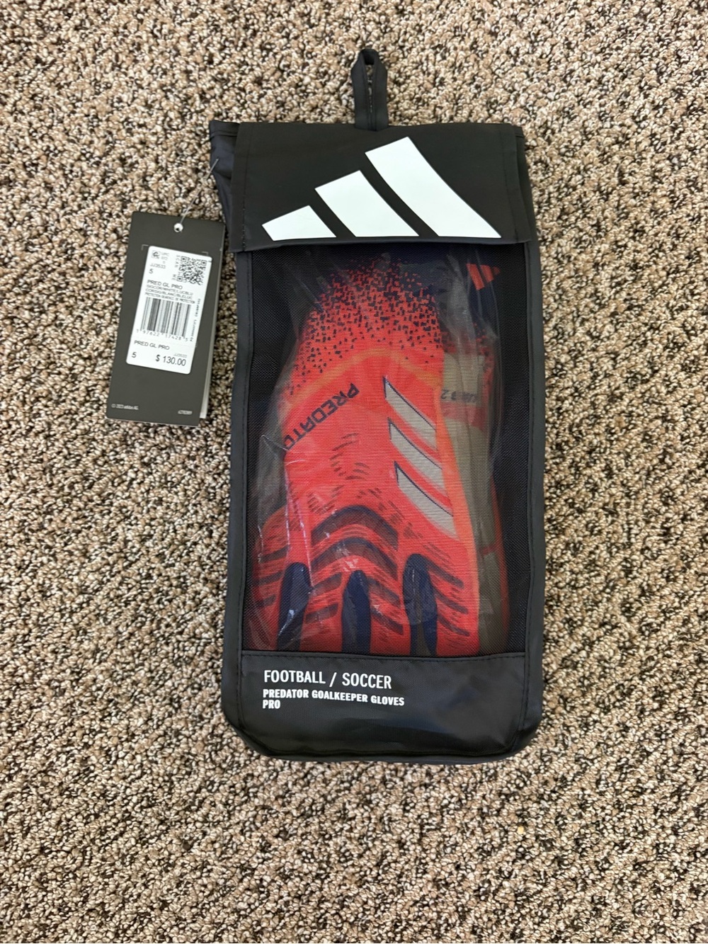adidas Predator Pro Goalkeeper Gloves Size 5